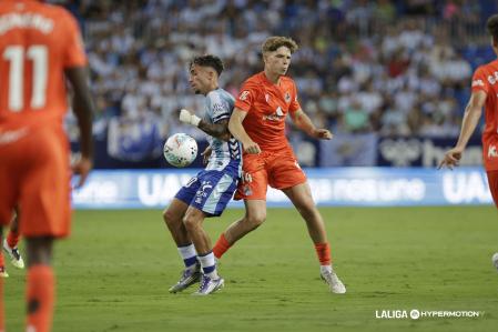 Tomy Carbonell en el partido con el Sanse en Málaga
