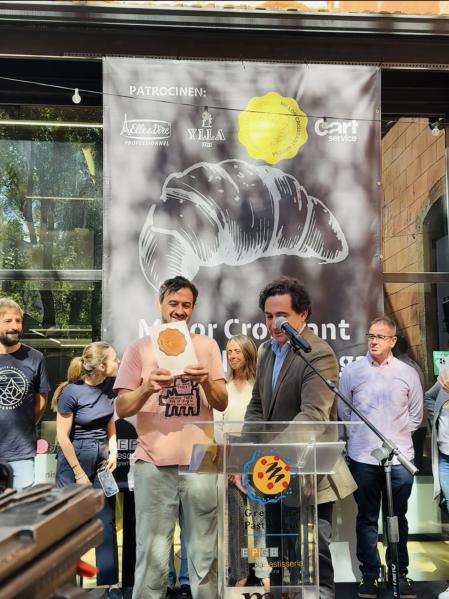 Andreu Sayó, autor del Croissant de la Pastelería Brunells, recogió el reconocimiento