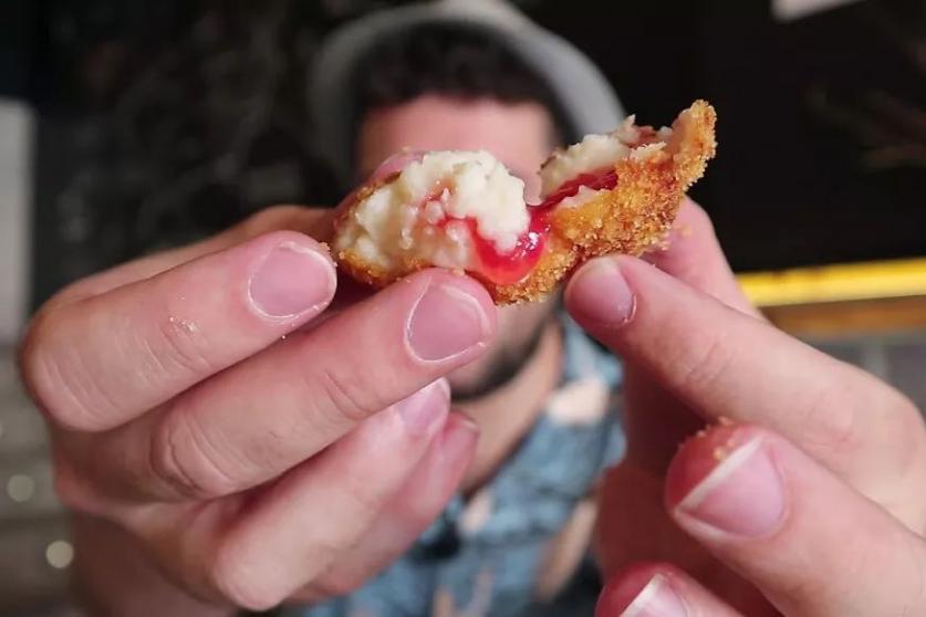 Croqueta de cheesecake