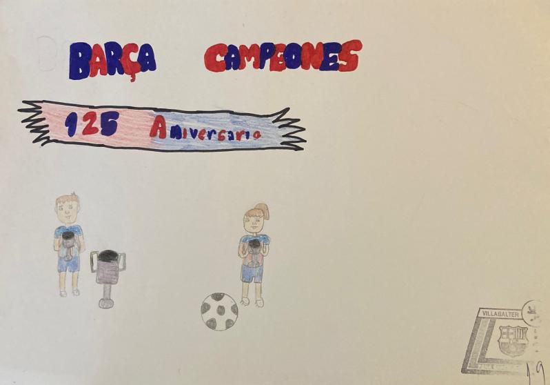 Participantes y ganadores del concurso de dibujo de la PB VIllabalter