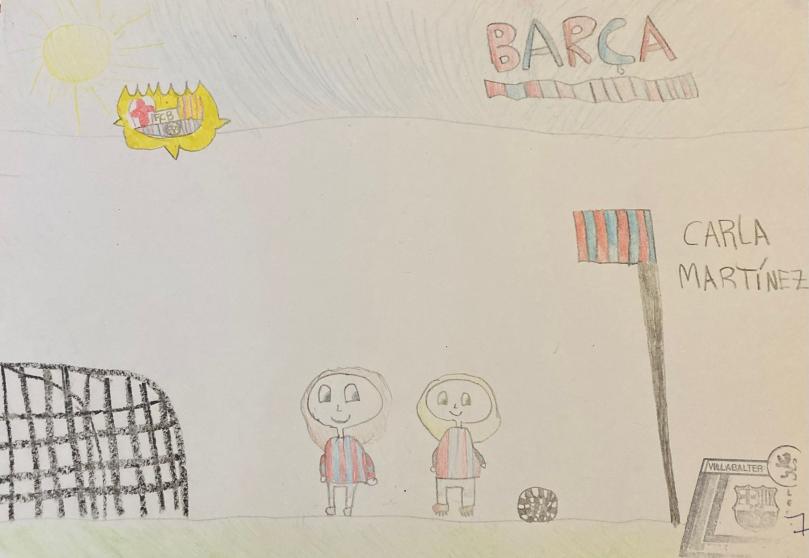 Participantes y ganadores del concurso de dibujo de la PB VIllabalter