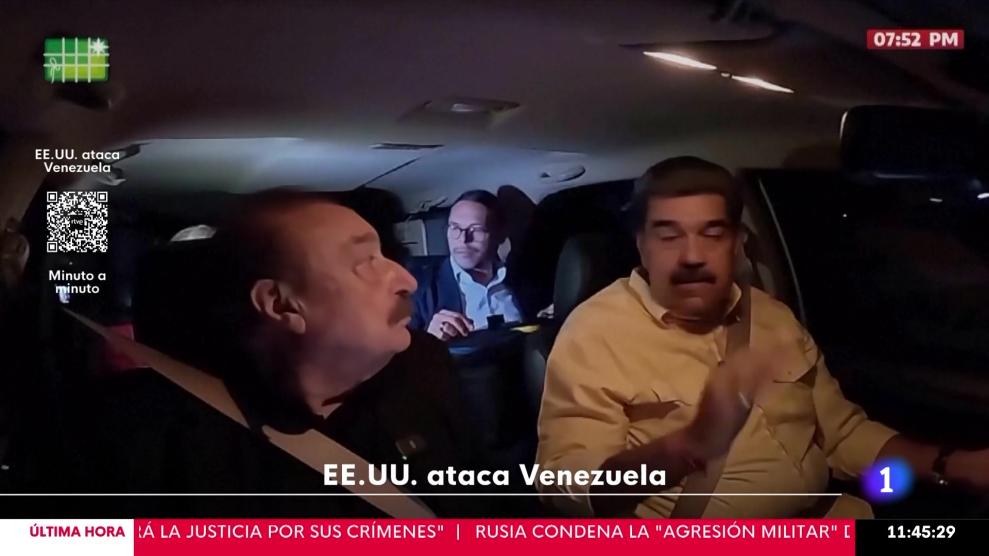 Últimas imágenes de Nicolás Maduro antes de ser capturado por el gobierno de Donald Trump tras su irrupción en Venezuela