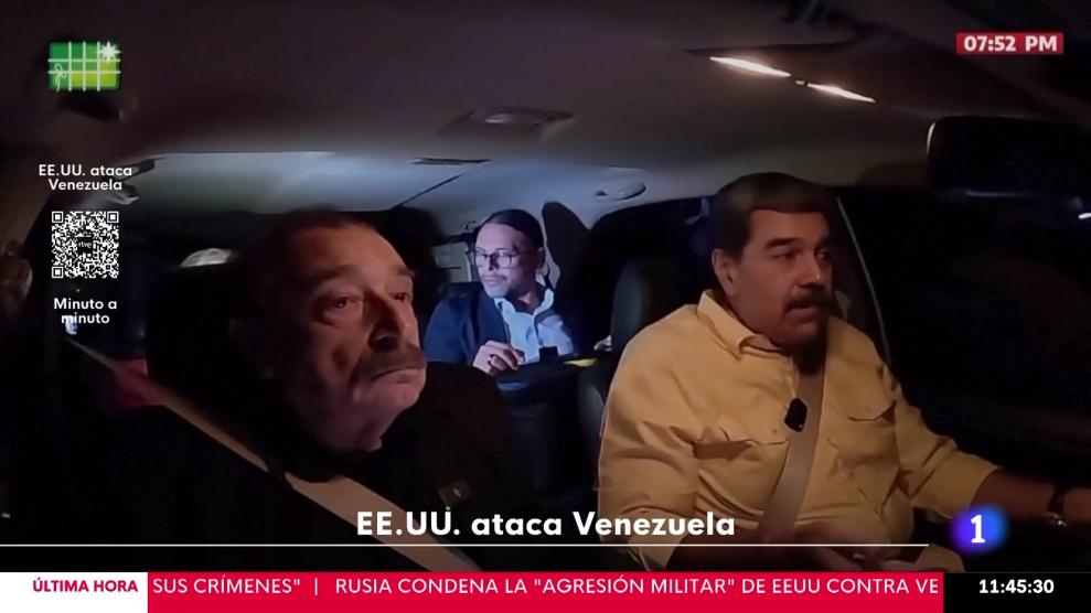 Últimas imágenes de Nicolás Maduro antes de ser capturado por el gobierno de Donald Trump tras su irrupción en Venezuela