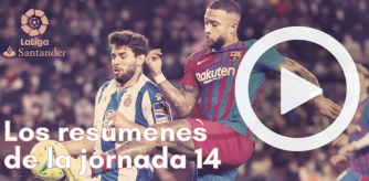 Mira todos los resúmenes de la jornada 14 de LaLiga