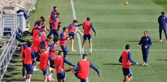 Entrenamiento del Atlético de Madrid.