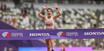 La atleta consiguió la victoria en la prueba de 20 km