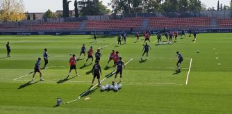 Entrenamiento del Atlético de Madrid.