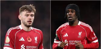 Conor Bradley y Jeremie Frimpong