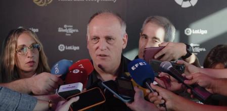 Declaraciones del presidente de La Liga, Javier Tebas, quien ha afirmado que preguntado por el futuro de Luis Enrique: