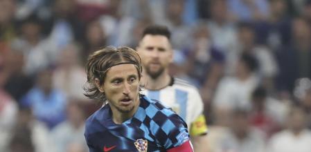 Modric y Messi, en el partido