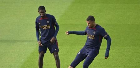 Mbappé y Dembelé, suplentes