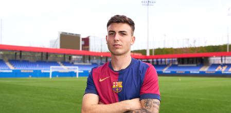 Víctor Barberà, presentado con el Barça Atlètic