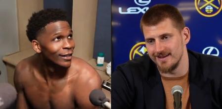 Edwards durante su entrevista post partido