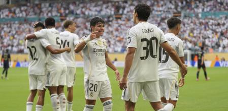 Gonzalo celebrando su gol ante la Juventus