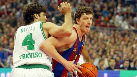 Patrick Femerling con el Barça