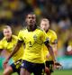 Isak celebra un gol con Suecia