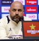 Manolo González, durante la comparecencia ante la prensa de este viernes, en la antesala del Espanyol-Osasuna
