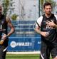 Messi y Neymar, entrenando con el PSG