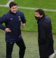 Leonardo, director deportivo del PSG, junto a Pochettino