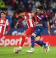 VALENCIA, SPAIN - OCTOBER 28: Joao Felix of Atletico Madrid battles for possession with Pepelu of Levante during the LaLiga Santander match between Levante UD and Club Atletico de Madrid at Ciutat de Valencia Stadium on October 28, 2021 in Valencia, Spain. (Photo by Aitor Alcalde/Getty Images)