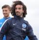 El ex azulgrana 'Cucu'  de 23 años entrenando con el Brighton.