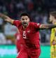 BELGRADE, SERBIA - SEPTEMBER 24: Aleksandar Mitrovic of Serbia celebrates after scoring their team's third goal and hat-trick during the UEFA Nations League League B Group 4 match between Serbia and Sweden at Stadion Rajko Mitic on September 24, 2022 in Belgrade, Serbia. (Photo by Srdjan Stevanovic/Getty Images)