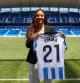 Emma Ramírez posa con su nueva camiseta en Anoeta
