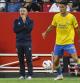 García Pimienta, técnico de la UD Las Palmas, durante el partido ante el Sevilla