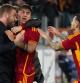 Roma (Italy), 26/02/2024.- Roma's Paulo Dybala (C) jubilates with his coach Daniele De Rossi after scoring the 2-1 during the Serie A soccer match between AS Roma and Torino FC at Olimpico stadium in Rome, Italy, 26 February 2024. (Italia, Roma) EFE/EPA/MAURIZIO BRAMBATTI