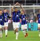 Milan (Italy), 22/04/2024.- Inter Milan's Francesco Acerbi (C) celebrates with his teammates after scoring the 0-1 goal during the Italian Serie A soccer match between AC Milan and FC Inter, in Milan, 22 April 2024. (Francia, Italia) EFE/EPA/MATTEO BAZZI