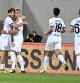 Florence (Italy), 17/05/2024.- Napoli's forward Khvicha Kvaratskhelia (L) celebrates with team mates a goal during the Italian Serie A soccer match between AFC Fiorentina and SSC Napoli at Artemio Franchi Stadium in Florence, Italy, 17 May 2024. (Italia, Florencia) EFE/EPA/CLAUDIO GIOVANNINI