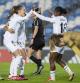 Las jugadoras del Madrid celebran uno de los goles a la Real Sociedad