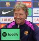 El segundo del fc Barcelona compareció ante los medios debido a la baja de Flick por cartulina roja en el duelo ante el Girona.