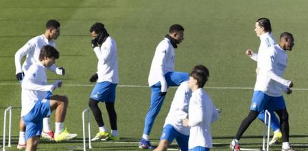 El entreno del Madrid sin la presencia de Mbappé