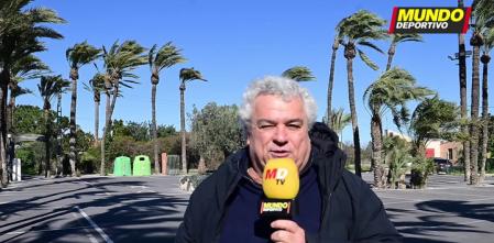 El Barça, recibido en Elche con fuerte viento y un gran dispositivo policial