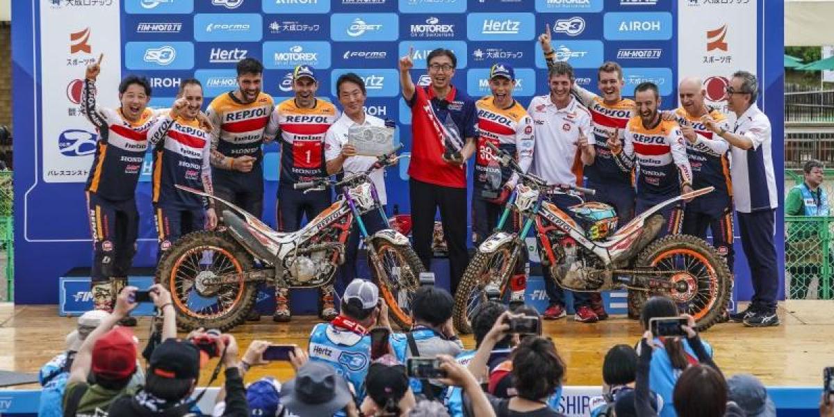 Doblete para el Repsol Honda HRC en Japón, con Toni Bou y Gabriel Marcelli