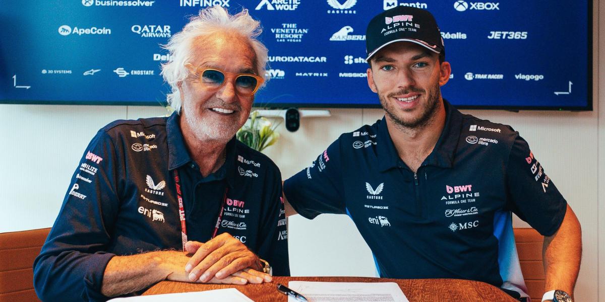 Pierre Gasly renueva con Alpine hasta 2028