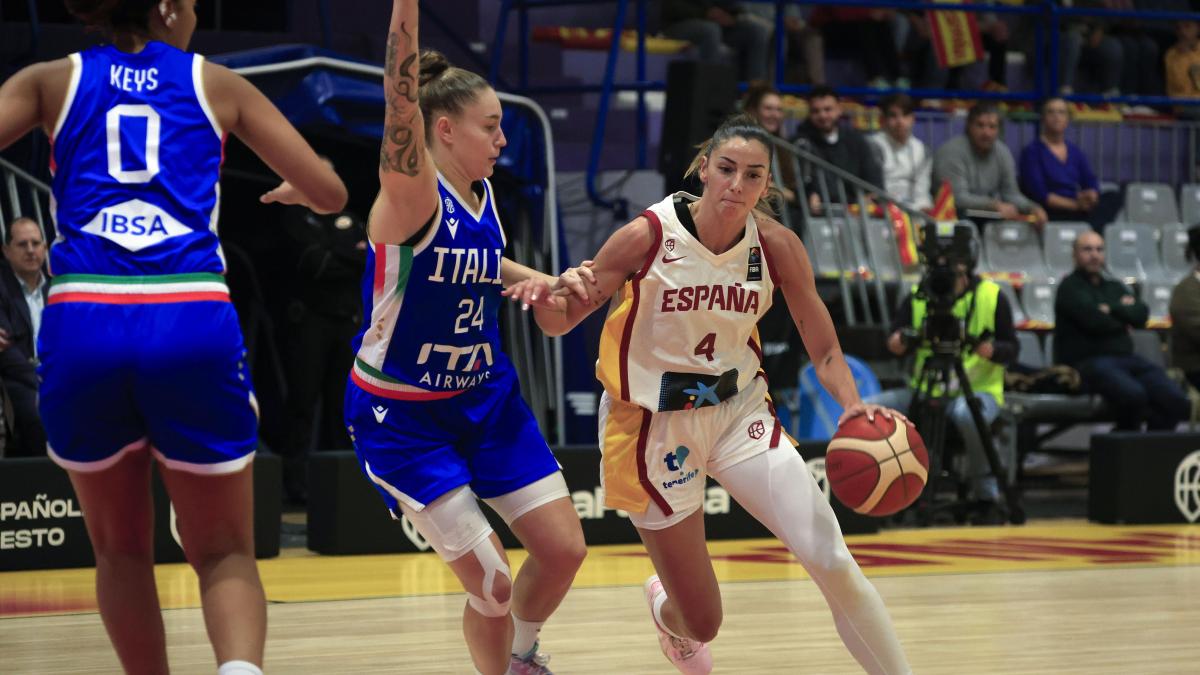 61-77: España inicia el torneo de La Línea con un aprendizaje ante Italia