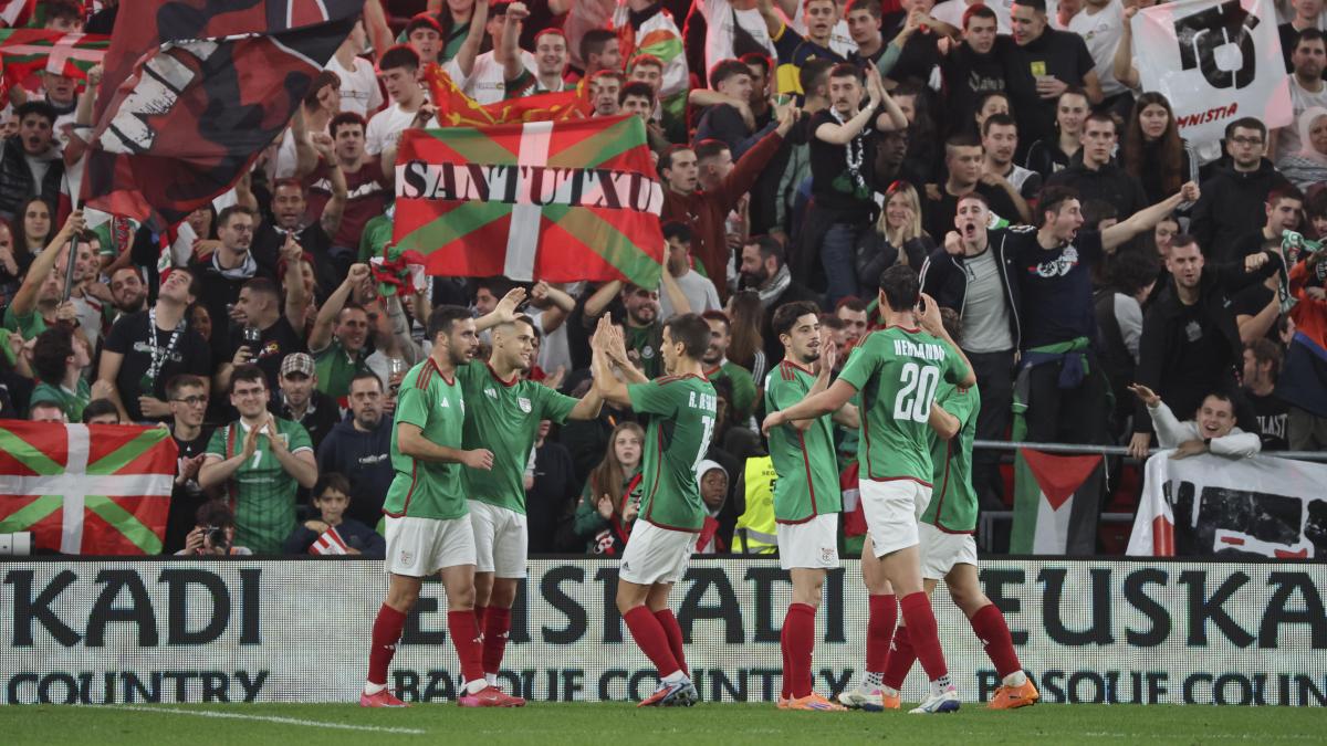 Las cifras del éxito del partido entre Euskal Selekzioa y Palestina