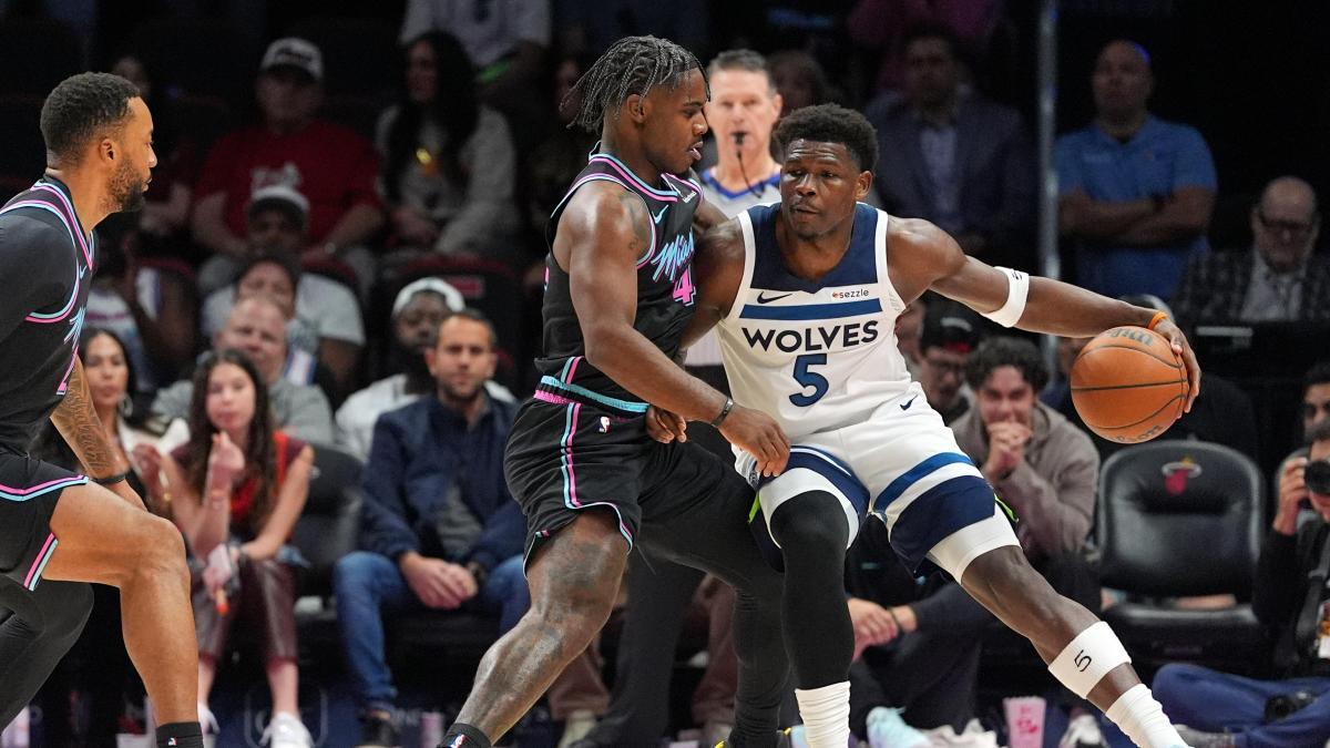 Anthony Edwards acaba con la racha de los Heat