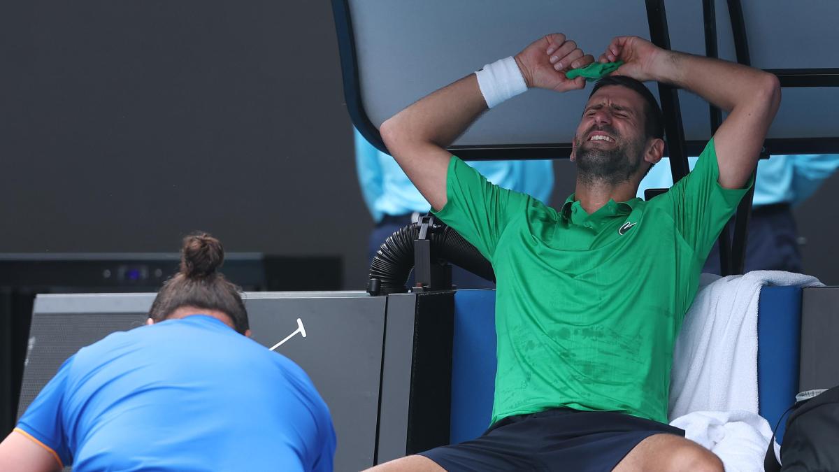 Alarma Djokovic en el Open de Australia: ¡Lo tiene en carne viva!