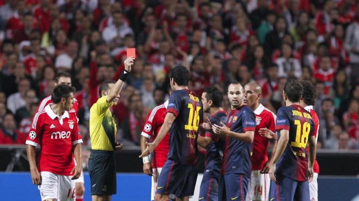 Da Luz, el estadio de la única roja directa de Busquets