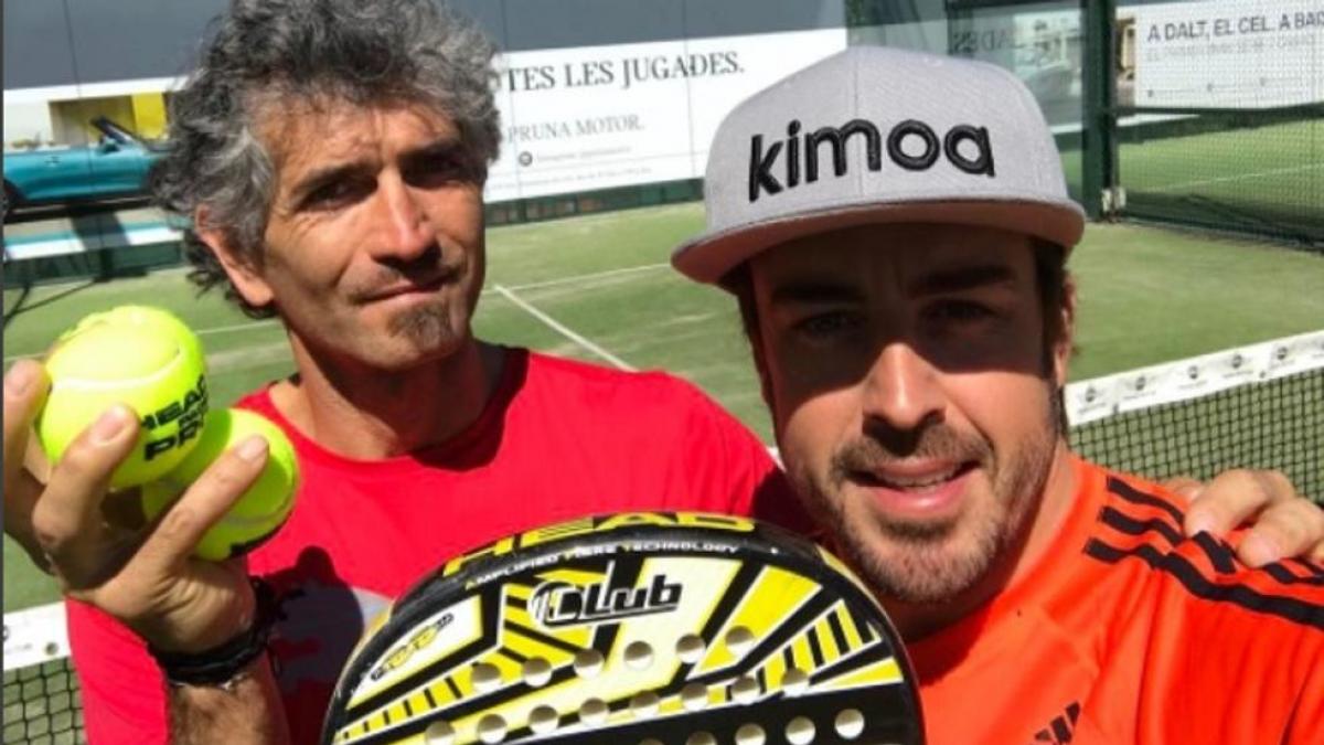 Fernando Alonso, imbatido en el pádel: “Llevamos un 100 por cien de victorias”