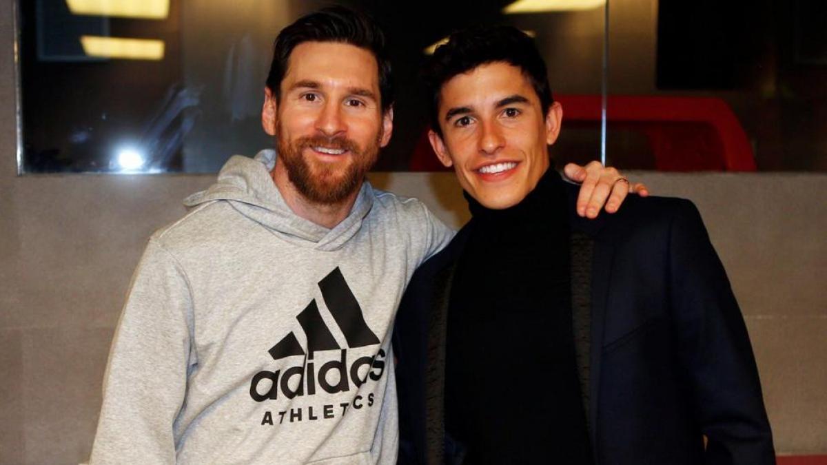 El culé Marc Márquez dice estar agradecido a Messi