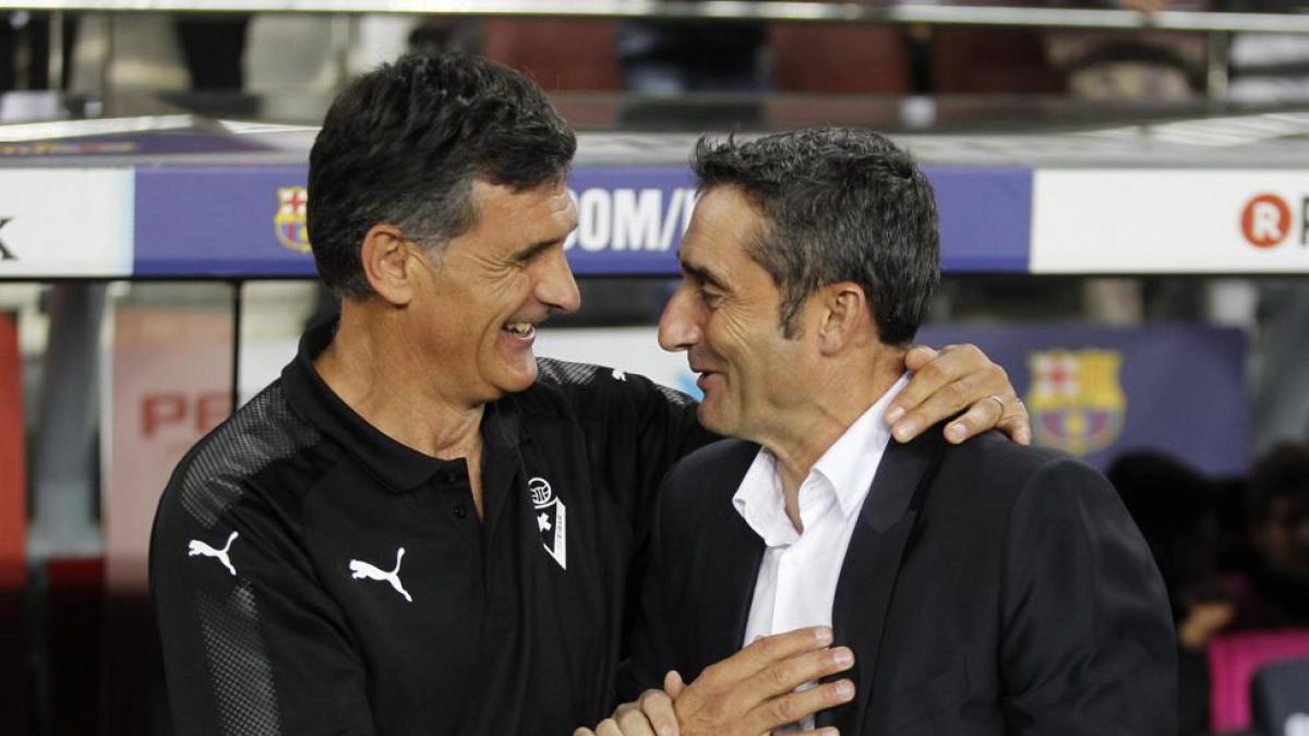 Mendilibar recoge los elogios de Valverde