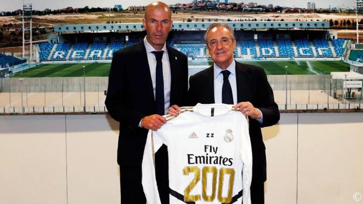 Zidane y Florentino se encuentran en el Bernabéu