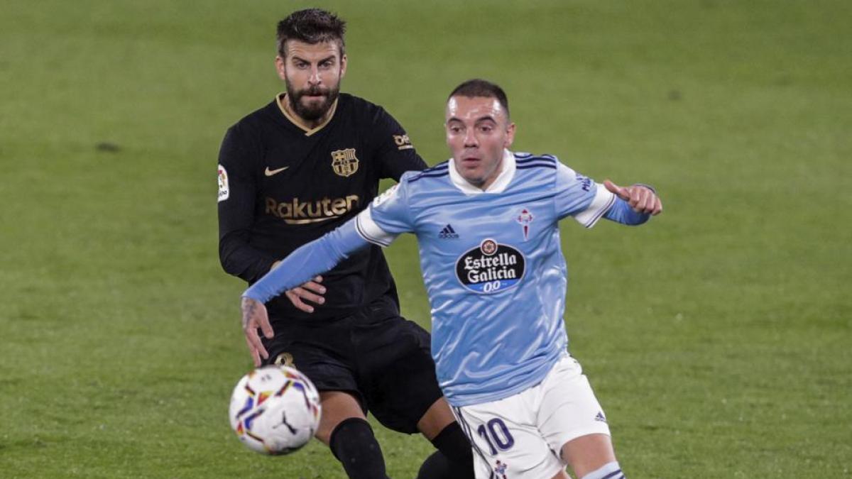 Piqué felicita a Iago Aspas por sus 500 partidos con el Celta