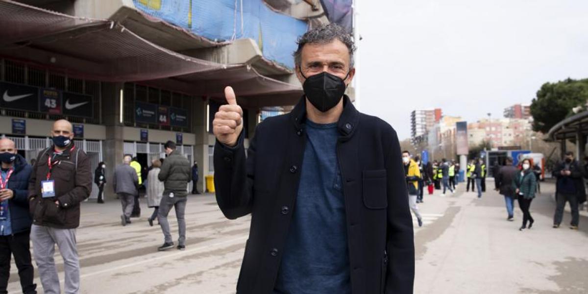 Luis Enrique verá en el Camp Nou el Barça-Madrid