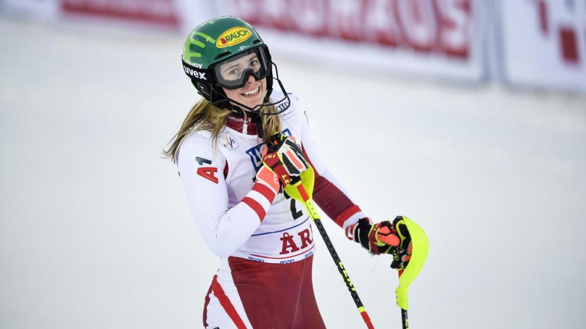 Katharina Liensberger no estará en Courchevel tras dar positivo