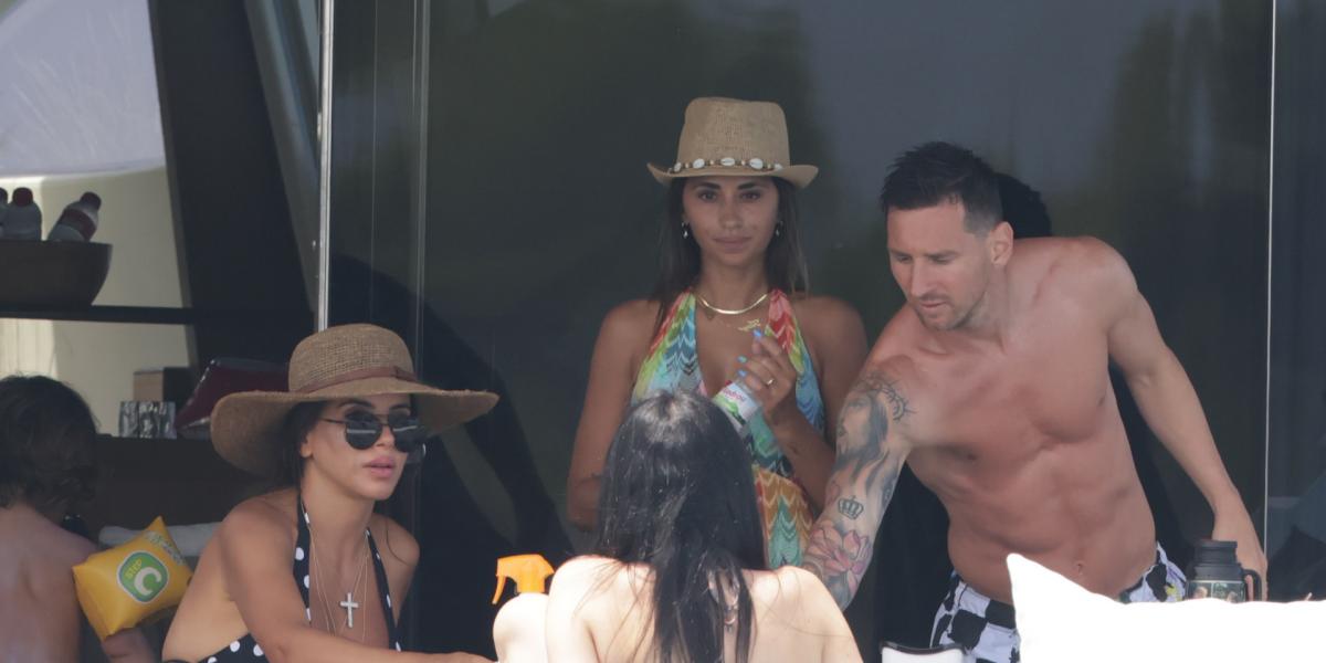 Messi apura sus vacaciones en Ibiza con Luis Suárez y Cesc